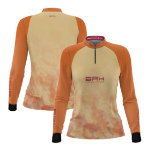 Camisa Agro Feminina Brk Tie Dye Laranja com Proteção Solar UV50+