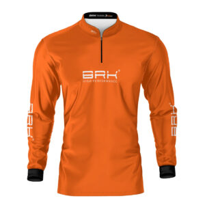 Camisa de Pesca Brk Básica Laranja com Proteção Solar UV50+