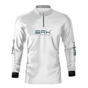Camisa de Pesca Brk Básica Branca com Proteção Solar UV50+