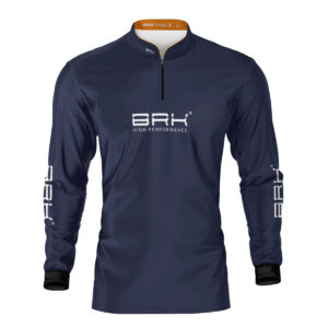 Camisa de Pesca Brk Básica Azul Marinho com Proteção Solar UV50+