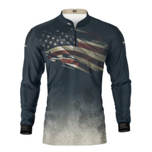 Camisa Brk Clean Bandeira dos EUA com Proteção UV50+