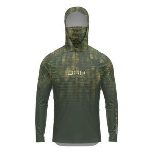 Camisa FusionX Brk Deep Verde com Capuz e Proteção UV50+