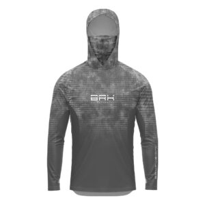 Camisa FusionX Brk Deep Cinza com Capuz e Proteção UV50+