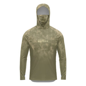 Camisa FusionX Brk Deep Verde Claro com Capuz e Proteção UV50+