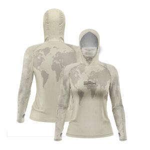 Camisa FusionX Feminina Brk Discovery Areia com Capuz e Proteção UV50+