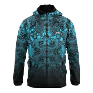 Jaqueta Corta Vento Brk Blue Snake Repelente à Água com UV50