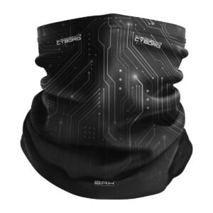Bandana Balaclava Tubeneck Brk Cyborg Preta com Proteção UV50+