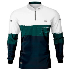 Camisa de Pesca Brk Grounge White com UV50+