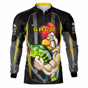 Camisa de Pesca Brk Tucunaré Azul Futebol 74 com UV50+