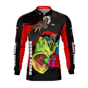 Camisa de Pesca Brk Tucunaré Azul Futebol 77 com UV50+