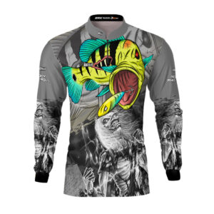 Camisa de Pesca Brk Tucunaré Azul Eddie 3 com Proteção UV50+