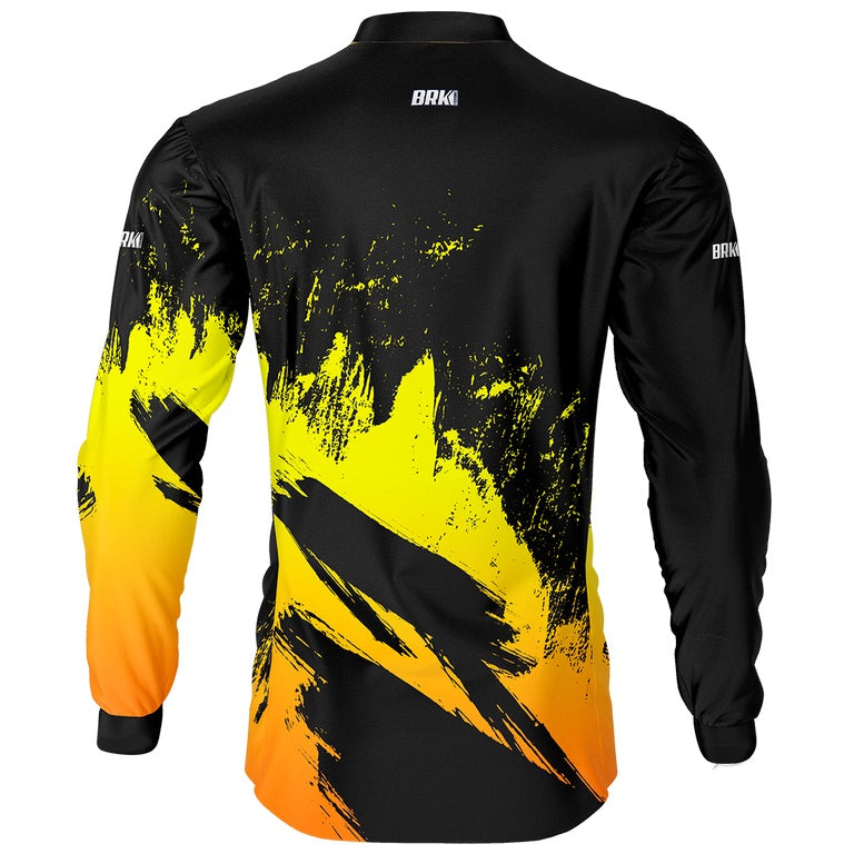 Camisa de Pesca Masculina Brk Yellow Flash com UV50+ - Imagem 2