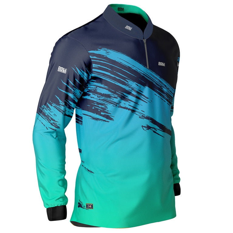 Camisa de Pesca Masculina Brk Blue Jet com UV50+ - Imagem 4