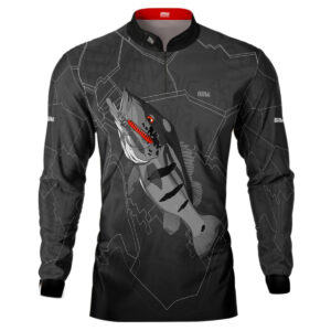 Camisa de Pesca Brk Amazon Tucunaré Açu Black com Proteção Solar UV50+