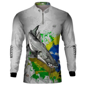 Camisa de Pesca Brk Rio Araguaia Piraíba Brasil com UV50+