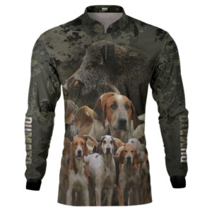 Camisa de Caça Brk Dumato Javaki Foxhound Camuflado Preto com UV50+