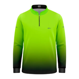 Camisa de Pesca Infantil Brk Verde Limão com UV50 +