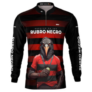 Camisa de Pesca Brk Orgulho de ser Rubro Negro com UV50+
