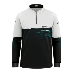 Camisa de Pesca Infantil Brk Grunge White com UV 50+