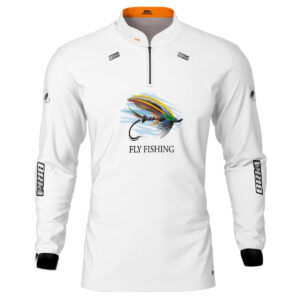 Camisa de Pesca Brk Fly Fishing Lure com UV50+