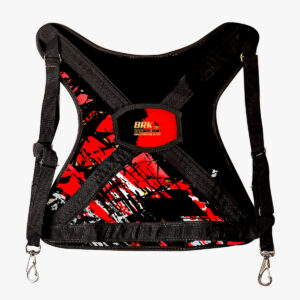 Cinto Colete Apoiador de Carretilha Pesca Pesada Brk Preto-Vermelho