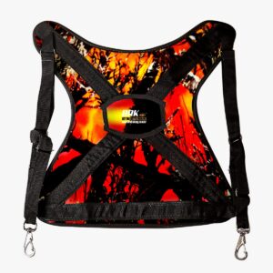 Cinto Colete Apoiador de Carretilha Pesca Pesada Brk Laranja