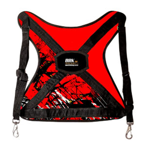 Cinto Colete Apoiador de Carretilha Pesca Pesada Brk Vermelho-Preto