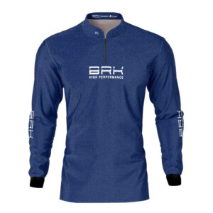 Camisa de Pesca Brk Select Pursuit Jeansfit Azul com UV50+