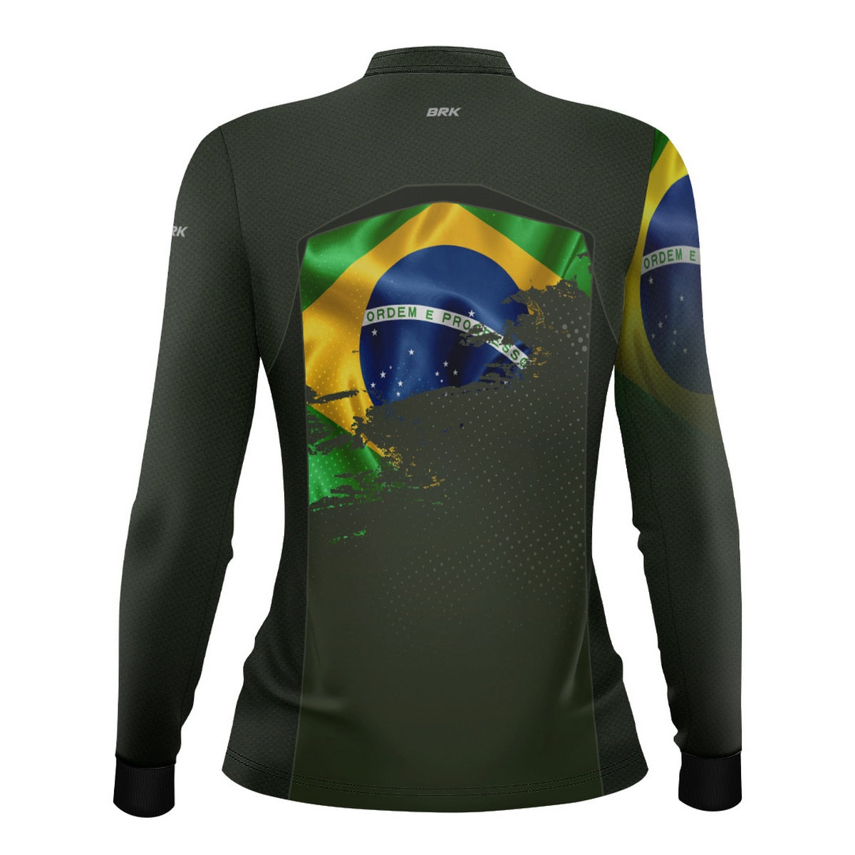 Camisa Agro Feminina Brk Brasil Verde Oliva com Proteção Solar UV50+ - Imagem 6