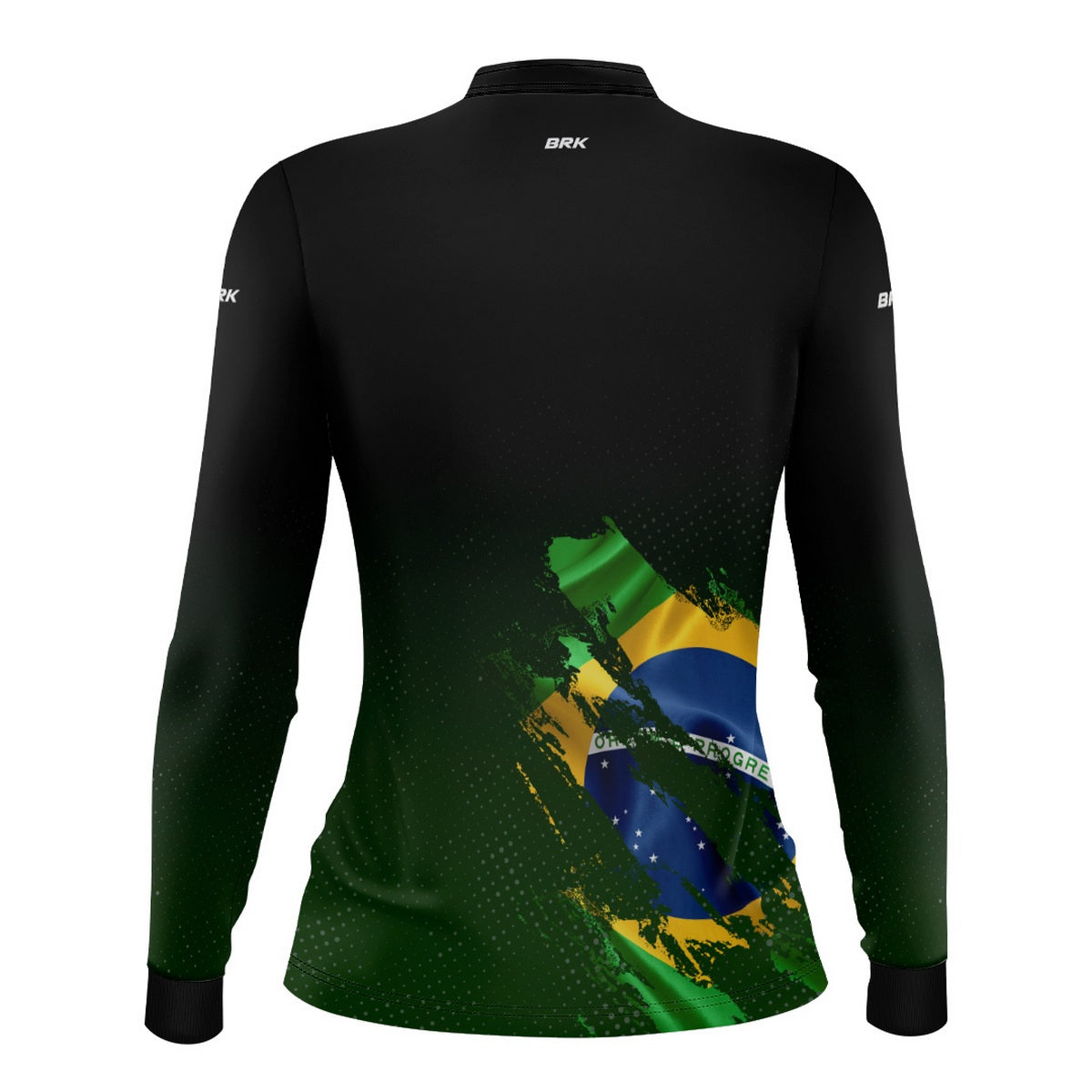 Camisa Agro Feminina Brk Bandeira Brasil Lateral com Proteção Solar UV50+ - Imagem 3