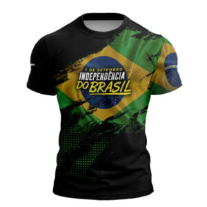 Camiseta de Pesca Brk 7 Setembro Independência Brasil com com Proteção Solar UV50+