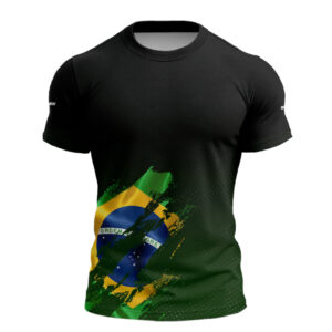 Camiseta de Pesca Brk Brasil Lateral com com Proteção Solar UV50+