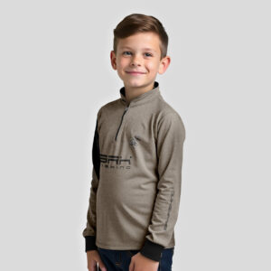 Camisa Infantil de Pesca Brk Garateia Clean Bandeira Brasil com Proteção Solar UV50+