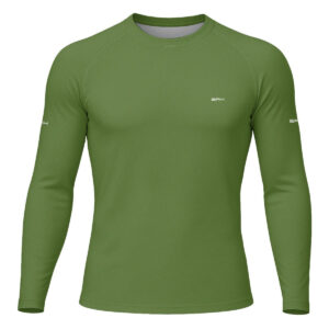 Camisa Segunda Pele Brk Clean Verde Militar com Proteção UV50