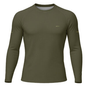 Camisa Segunda Pele Brk Clean Verde Militar Escuro com Proteção UV50