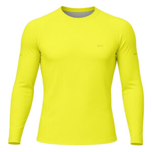Camisa Segunda Pele Brk Clean Amarelo Neon com Proteção UV50