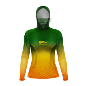 Camisa FusionX Brk Amazon Feminino Tucunaré Açu com Capuz e Proteção UV50+
