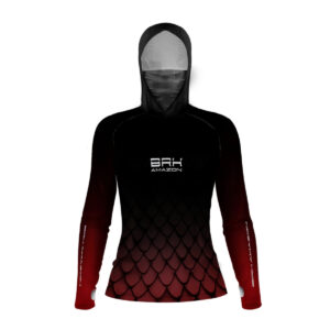 Camisa FusionX Brk Amazon Feminino Pirarucu com Capuz e Proteção UV50+