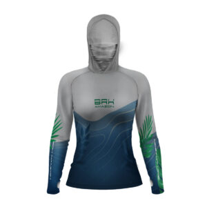 Camisa FusionX Brk Amazon Feminino Água Orgânica com Capuz e Proteção UV50+
