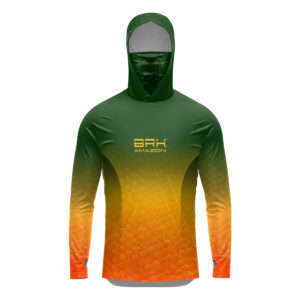 Camisa FusionX Brk Amazon Tucunaré Açu com Capuz e Proteção UV50+