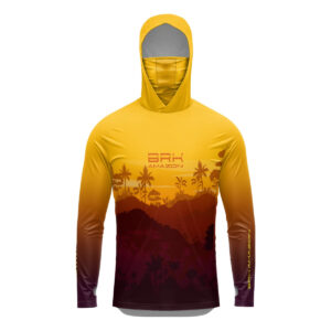 Camisa FusionX Brk Pôr do Sol Mata Clara com Capuz e Proteção UV50+