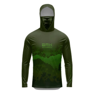 Camisa FusionX Brk Amazon Mata Verde com Capuz e Proteção UV50+