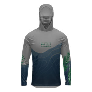 Camisa FusionX Brk Amazon Água Orgânica com Capuz e Proteção UV50+