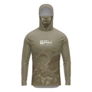Camisa FusionX Brk Florest Marrom com Capuz e Proteção UV50+
