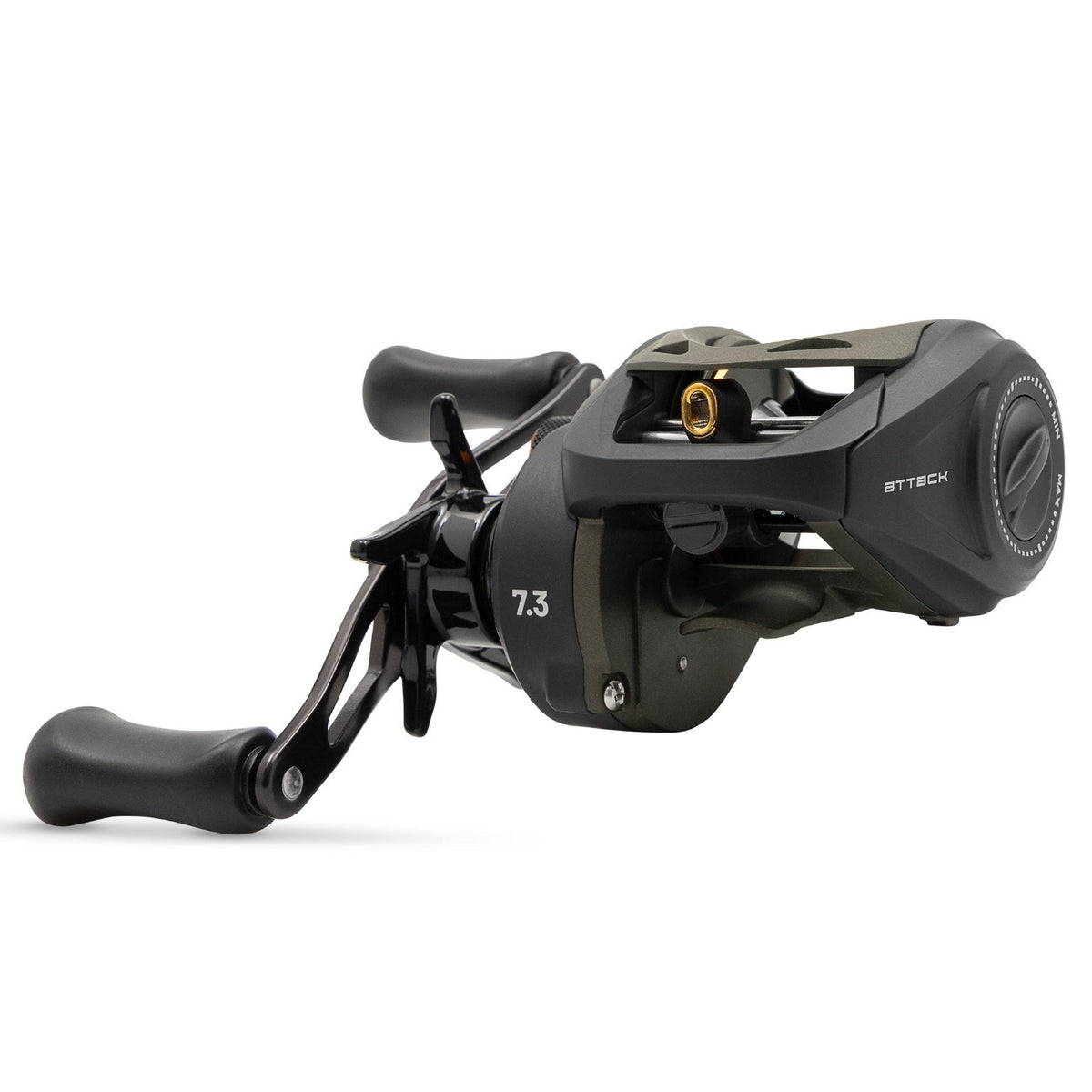 Carretilha Maruri Attack Preta 6 Rol. Recolhimento 7.3:1 - Manivela Esquerda - Imagem 4