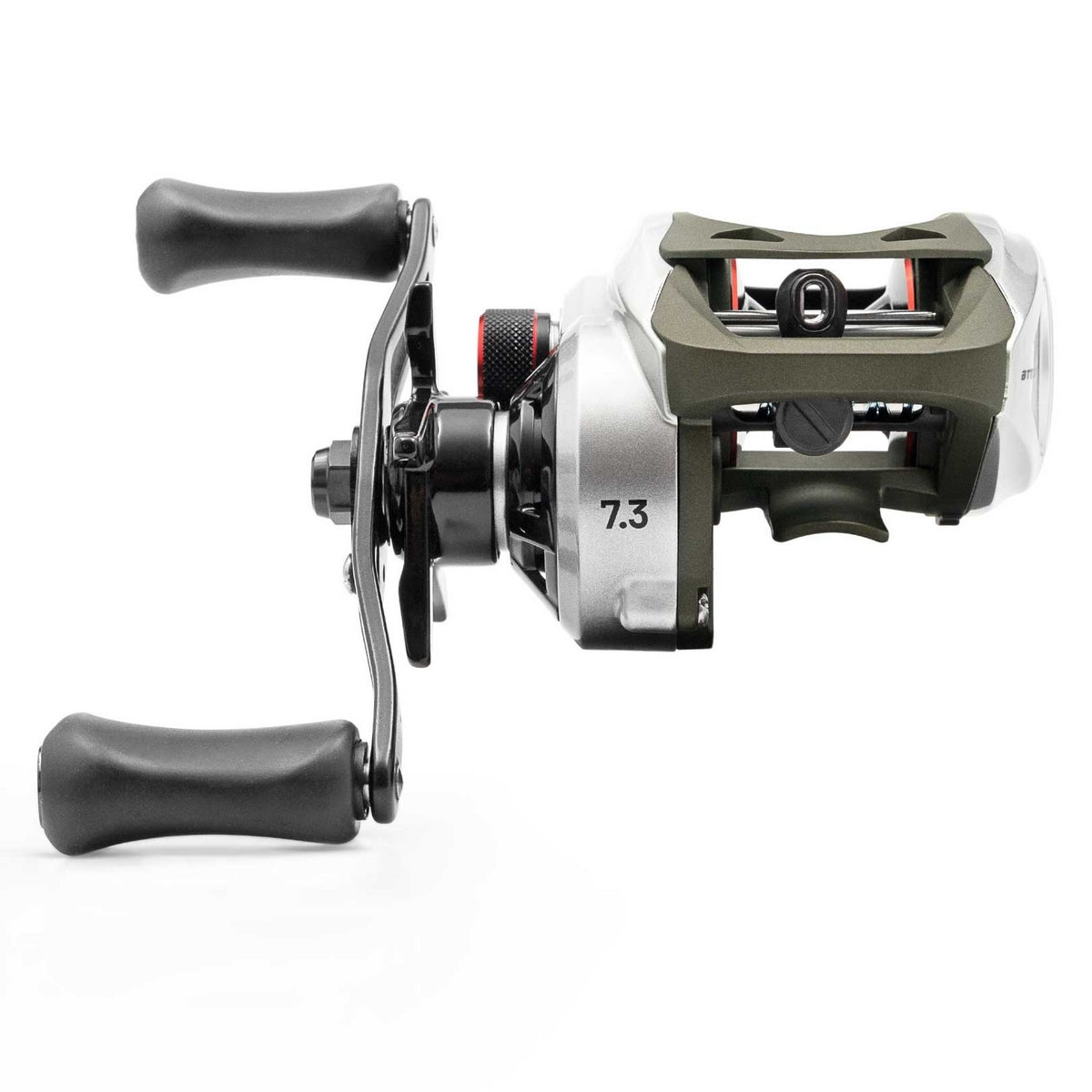 Carretilha Maruri Attack Prata 6 Rol. Recolhimento 7.3:1 - Manivela Esquerda - Imagem 3