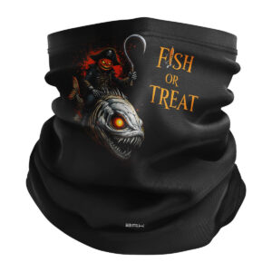 Bandana Balaclava Tubeneck Brk Halloween Caveira de Peixe com Proteção UV50