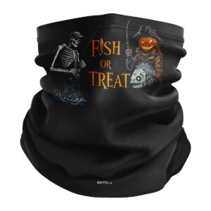 Bandana Balaclava Tubeneck Brk Halloween Esqueleto Pescador com Proteção UV50