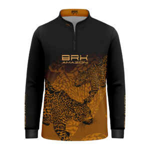 Camisa de Pesca Infantil Brk Amazon Onça com Proteção UV50