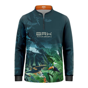 Camisa de Pesca Infantil Brk Amazon Fauna e Flora com Proteção UV50